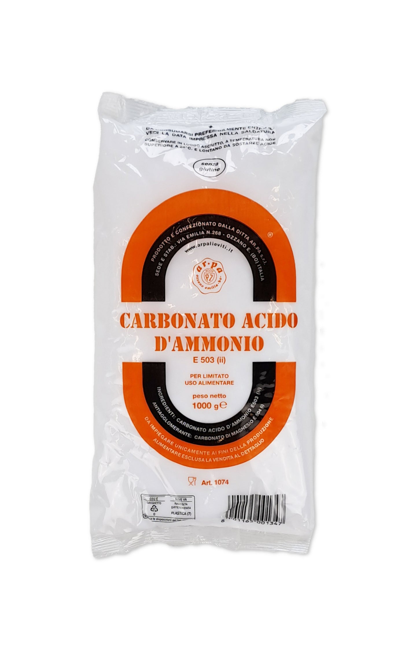 Carbonato ácido de amonio E503 (ii) 1 kg