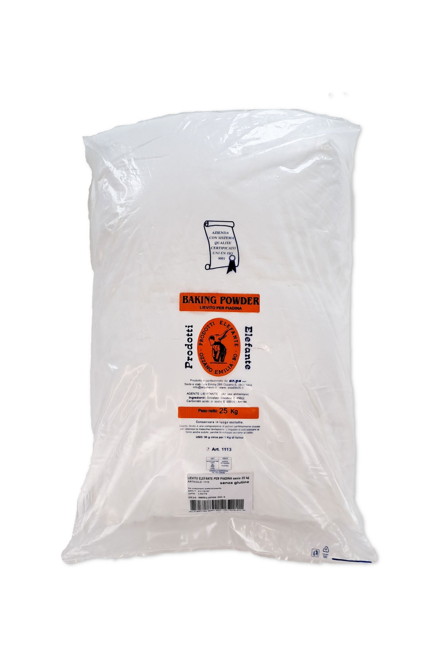Levure Elefante pour piadina 25 kg
