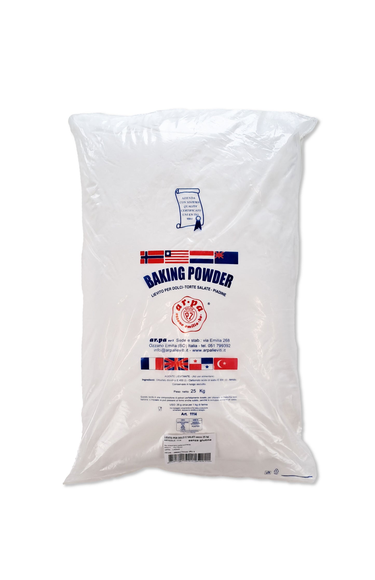 Levure pour préparations salées et sucrées 25 kg