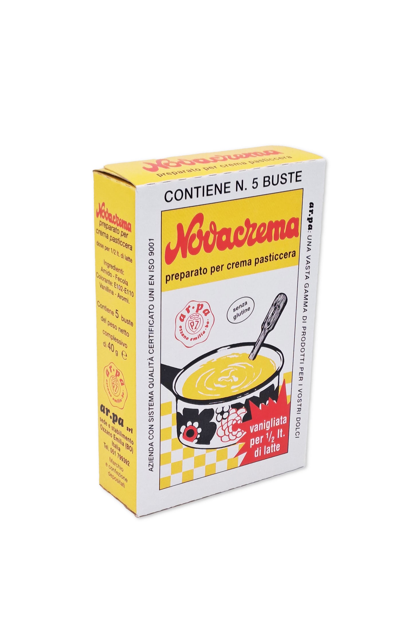 Novacrema Vainilla 8 g (Caja de 5 Sobres)