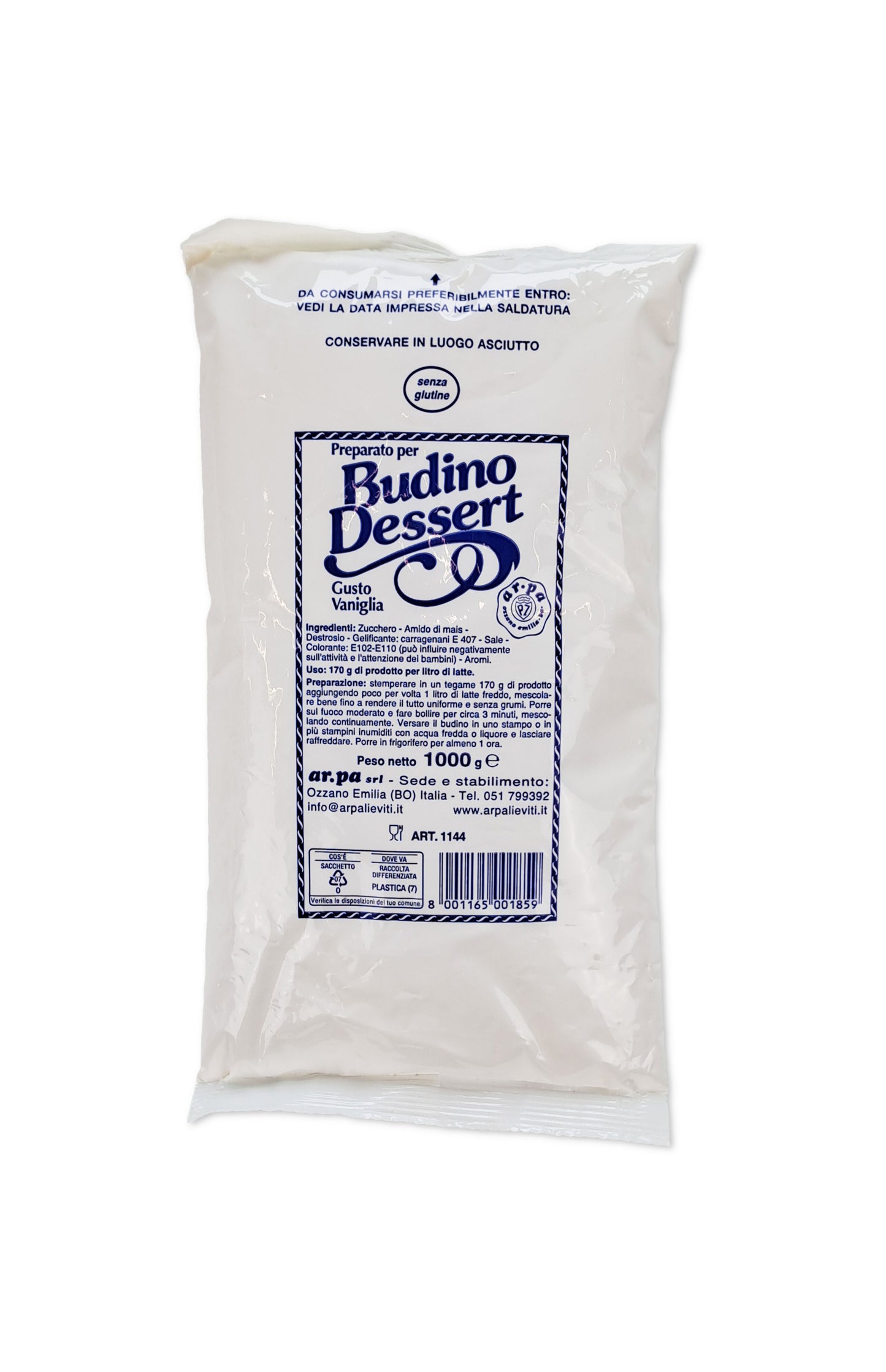 Vanilla Dessert Pudding Mix 1 kg