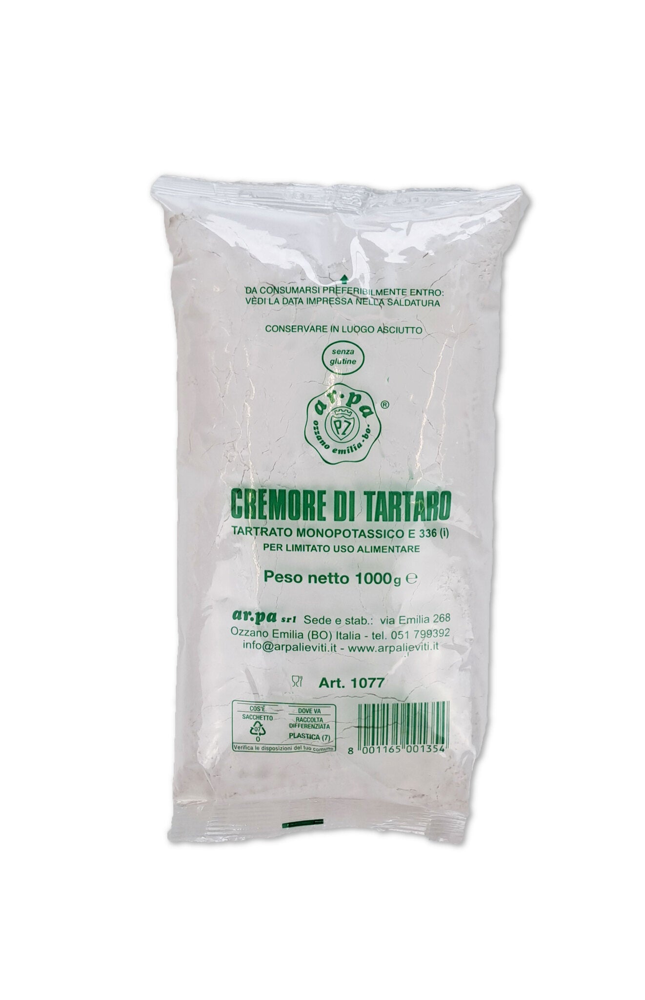 Cremore Di tartaro E336 (i) 1 kg