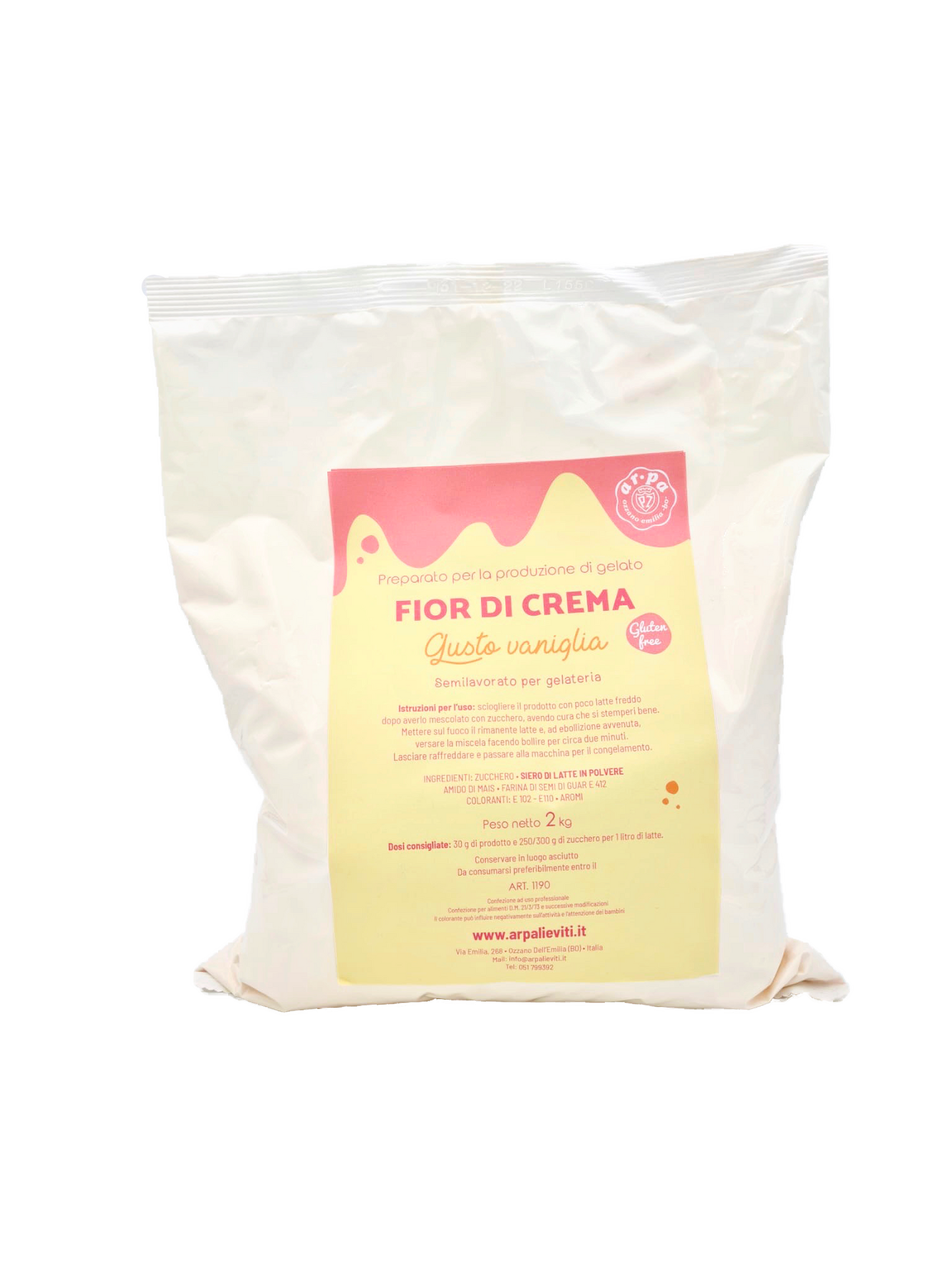 Preparato Per Gelato Fior Di Crema 2 kg - Ar.pa Lieviti