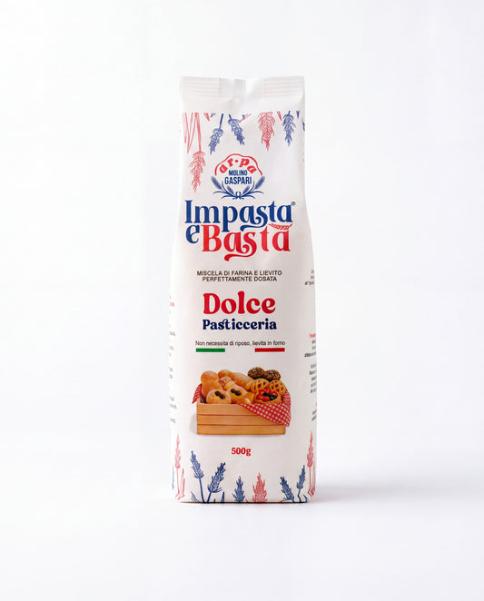 Confezione Impasta e Basta Dolce Pasticceria da 500 g, miscela di farina e lievito