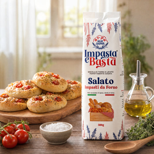 Copertina del ricettario Impasta e Basta: 12 ricette salate