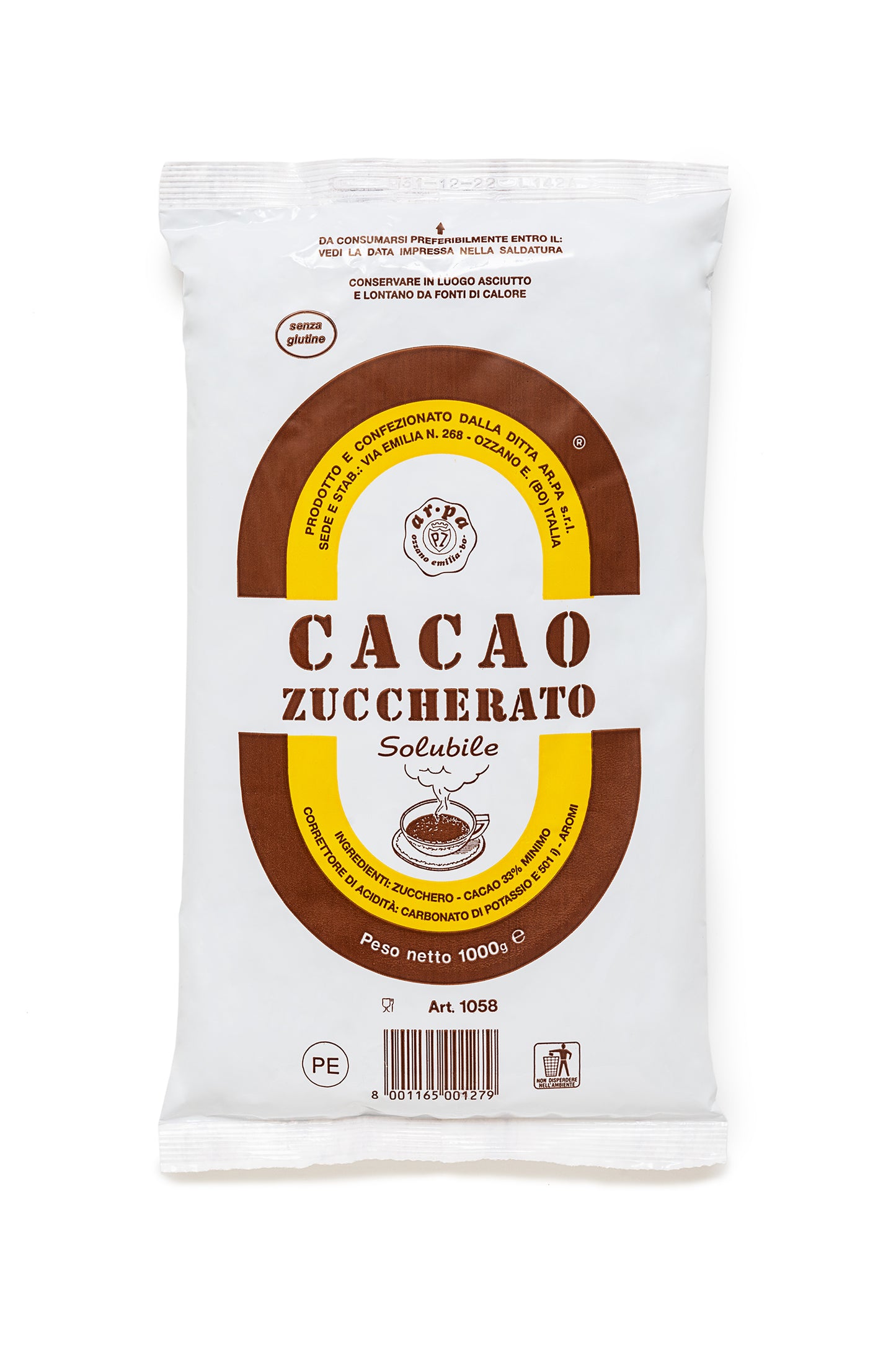 Cacao Zuccherato 1 kg - Ar.pa Lieviti