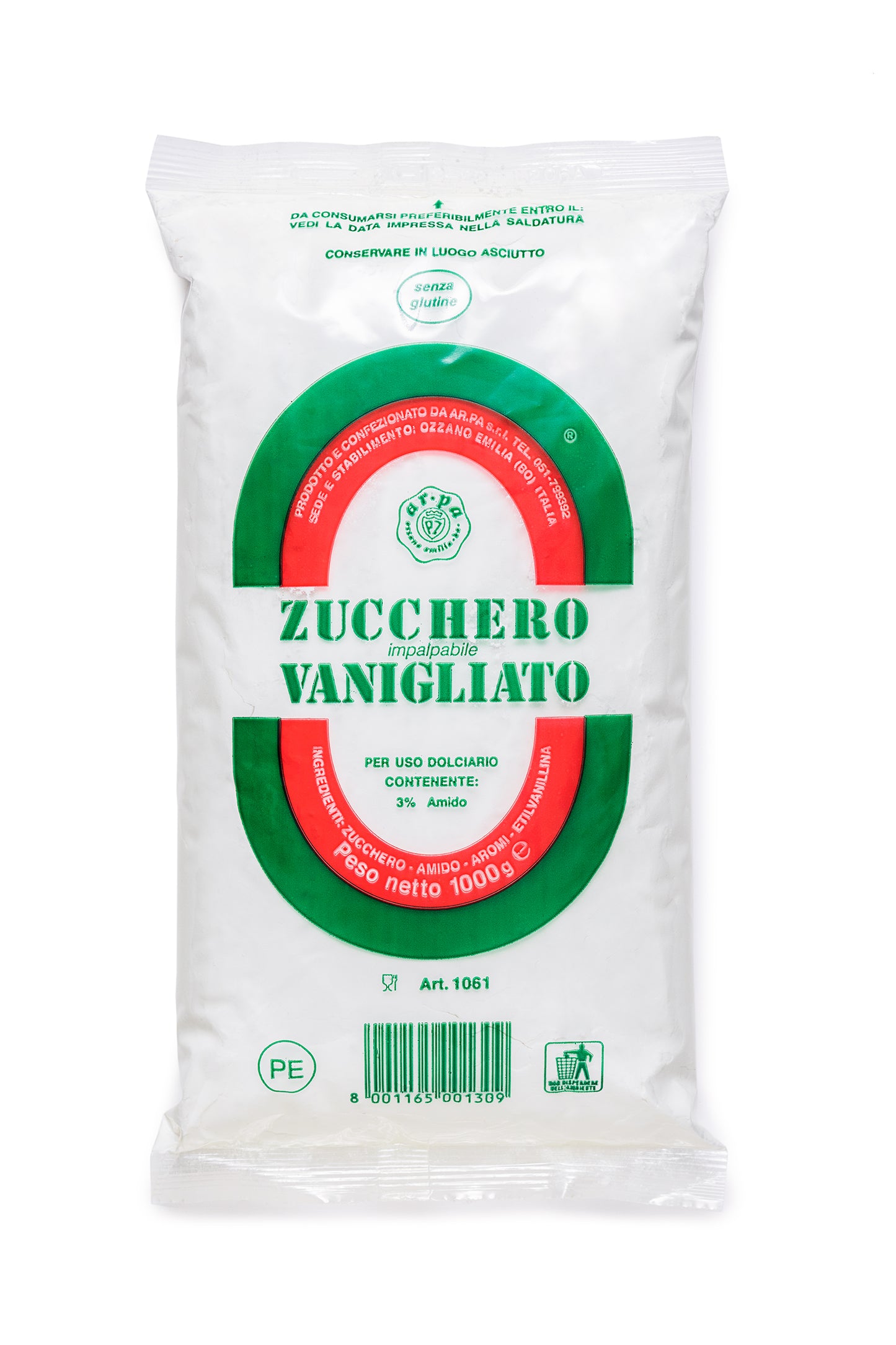Zucchero Impalpabile Vanigliato 1 kg - Ar.pa Lieviti