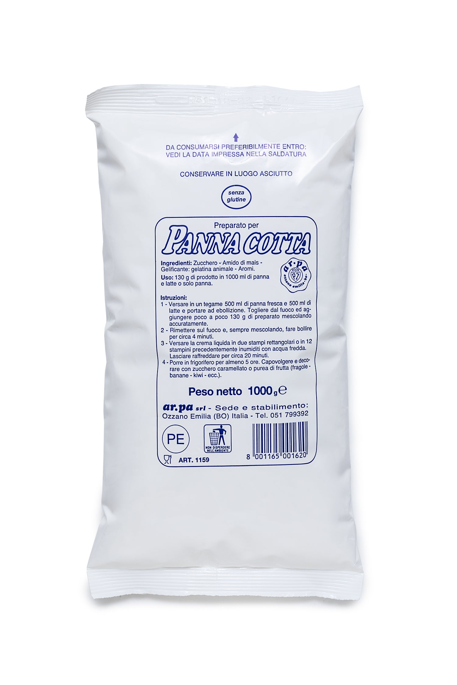 Forma per budino, panna cotta, gelatina (4 coppette Forma per budino, panna cotta, gelatina (4 coppette